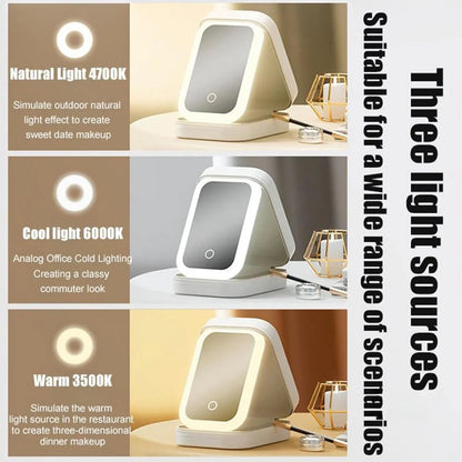 Mini Vanity Makeup Box with LED (Pink)