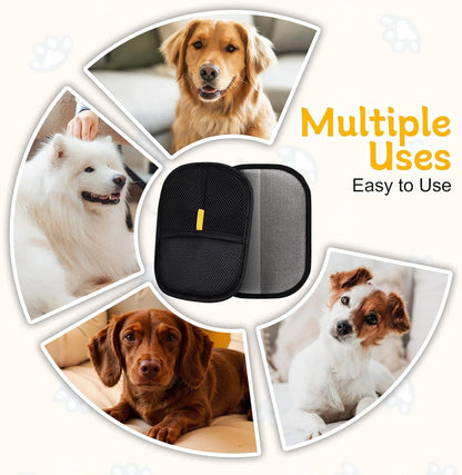 Pet Hair Remover Gloves for Dogs & Cats – Reusable Grooming Mitts for Fur, Lint & Dander