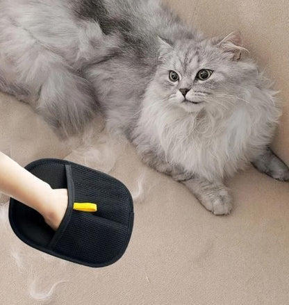 Pet Hair Remover Gloves for Dogs & Cats – Reusable Grooming Mitts for Fur, Lint & Dander