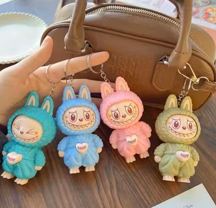 Labubu  Teddybear Keychain