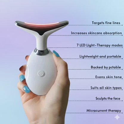 LED Face and Neck Therapy Massager