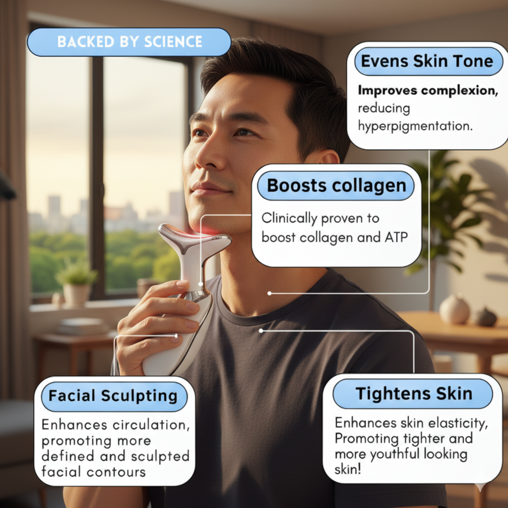 LED Face and Neck Therapy Massager